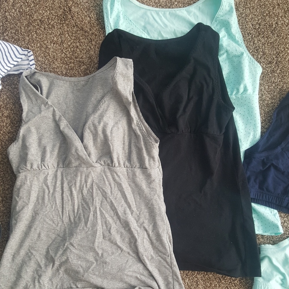 Nursing breastfeeding maternity tank tops